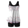 thumbnail image 5 of Pincandy Womens Modest High Waist 4th of July Printed Tankini Two Piece Swimsuit Padded Stretchy UV 50+ Protection for Beach Holiday & Vacation Wear, 5 of 5