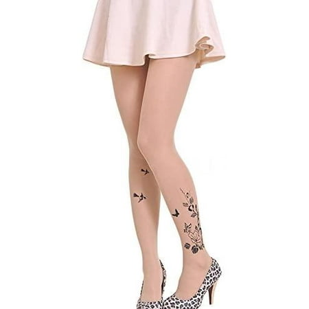 

Women s Patterned Tights Pattern Stockings Pantyhose Women s Patterned Tights Flower Stockings Tattoo One Size