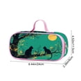 thumbnail image 3 of Trousse de Rangement en Nylon Grande Capacité Multi-Couches Imprimé Chat pour Étudiant, 3 of 7