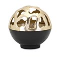 thumbnail image 1 of IMAX 61477 Abri Large Lidded Container, Gold, 1 of 1