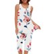 thumbnail image 2 of Conjunto de Ropa de Estar de Mujer Cuello Redondo Impresión Blusa sin Mangas Pantalones Cortos, Pantalones de Cintura Elástica para las Mujeres, 2 of 7