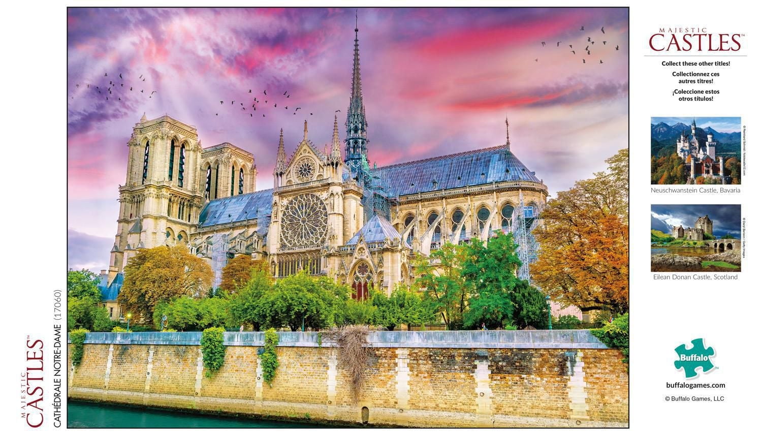 Buffalo Games - Majestic Castles - Cathedral Notre-Dame - 750 Piece Jigsaw Puzzle