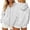 White, variant on Enjoytime Zip Up Hoodie Women Back Print Long Sleeve Sweatshirt Fall Winter Fashion Trendy Casual Jacket with Pockets