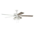 thumbnail image 3 of S104W5-60WWOK-Craftmade Lighting-Super Pro 104 Series - 60 Inch 5 Blade Ceiling Fan with Light Kit, 3 of 3