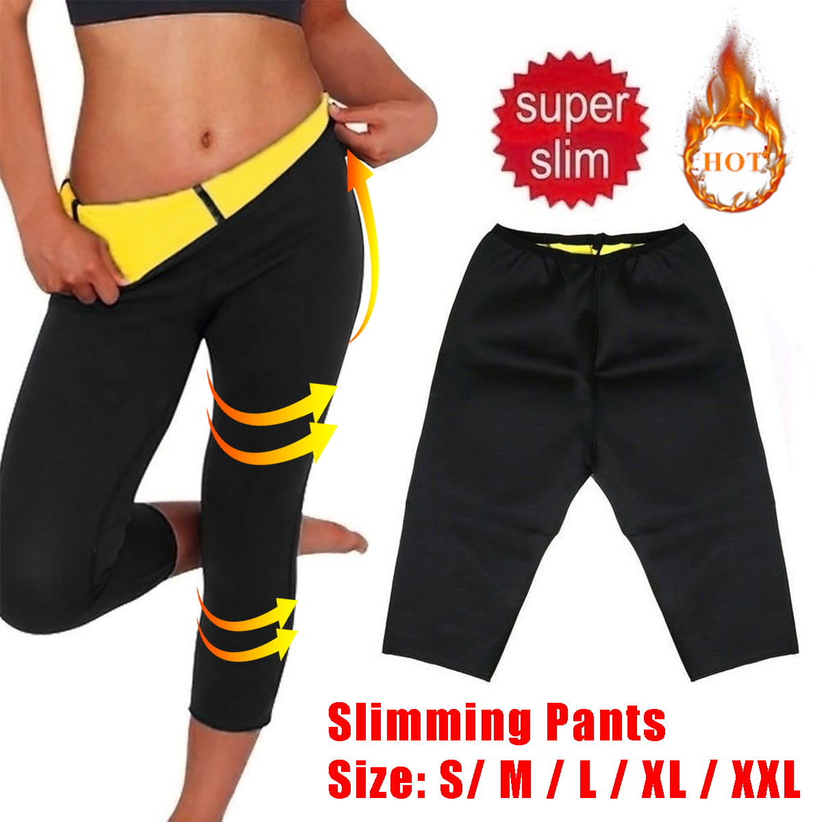 Hot Sweat Sauna Body Shaper Women Slimming Pants Thermo Neoprene Gym Train Fit