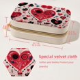 thumbnail image 5 of Valentine's Day Velvet Portable Jewelry Stand with Removable Compartment - Travel Organizer, Earring Holder, and Organizer Box - Gift, 5 of 7