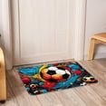 thumbnail image 6 of Football Polyester Non-Slip Door Carpet Kitchen Mat Floor Rug - Machine Washable, 6 of 6