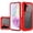 Red, variant on For Samsung Galaxy A36 / A56 Ultimate CaseX Transparent Hybrid Case with Metal Buttons And Camera Edges - Red