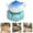 E, variant on Tabletop Ornament Cute Cartoon Pet Resin Figurine Simulation Animal Portable and lightweight for easy placement for photo prop decoration.
