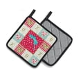 thumbnail image 2 of Carolines Treasures CK5498PTHD Sword Tail Guppy Love Pair of Pot Holders, Red, 7.5HX7.5W, multicolor, 2 of 4