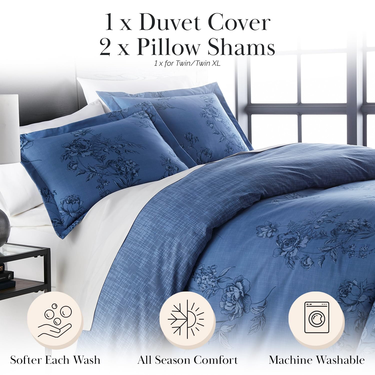 Harmony Reversible Duvet Cover Set