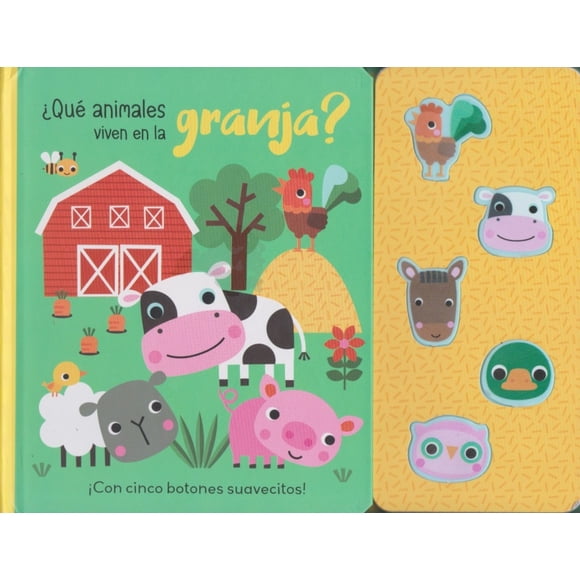 Libro Libro Infantil: ¡con Cinco Botones Suavecitos!: ¿que Animales Viven En La Granja? Tapa Blanda, Autor Silver Dolphin (en Español), Editorial Silver Dolphin (en Español)