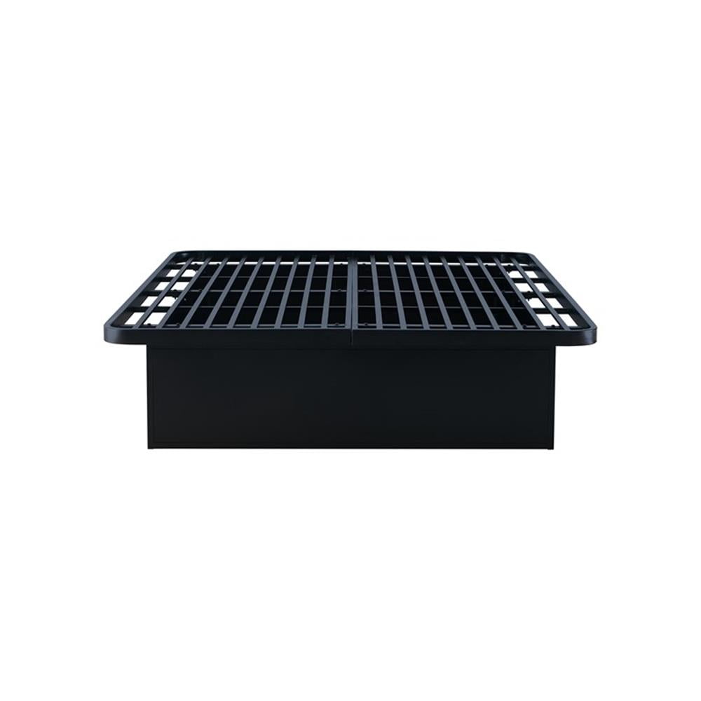Modern Style Heavy Duty Queen Size Bed base Frame made with Metal in Black
