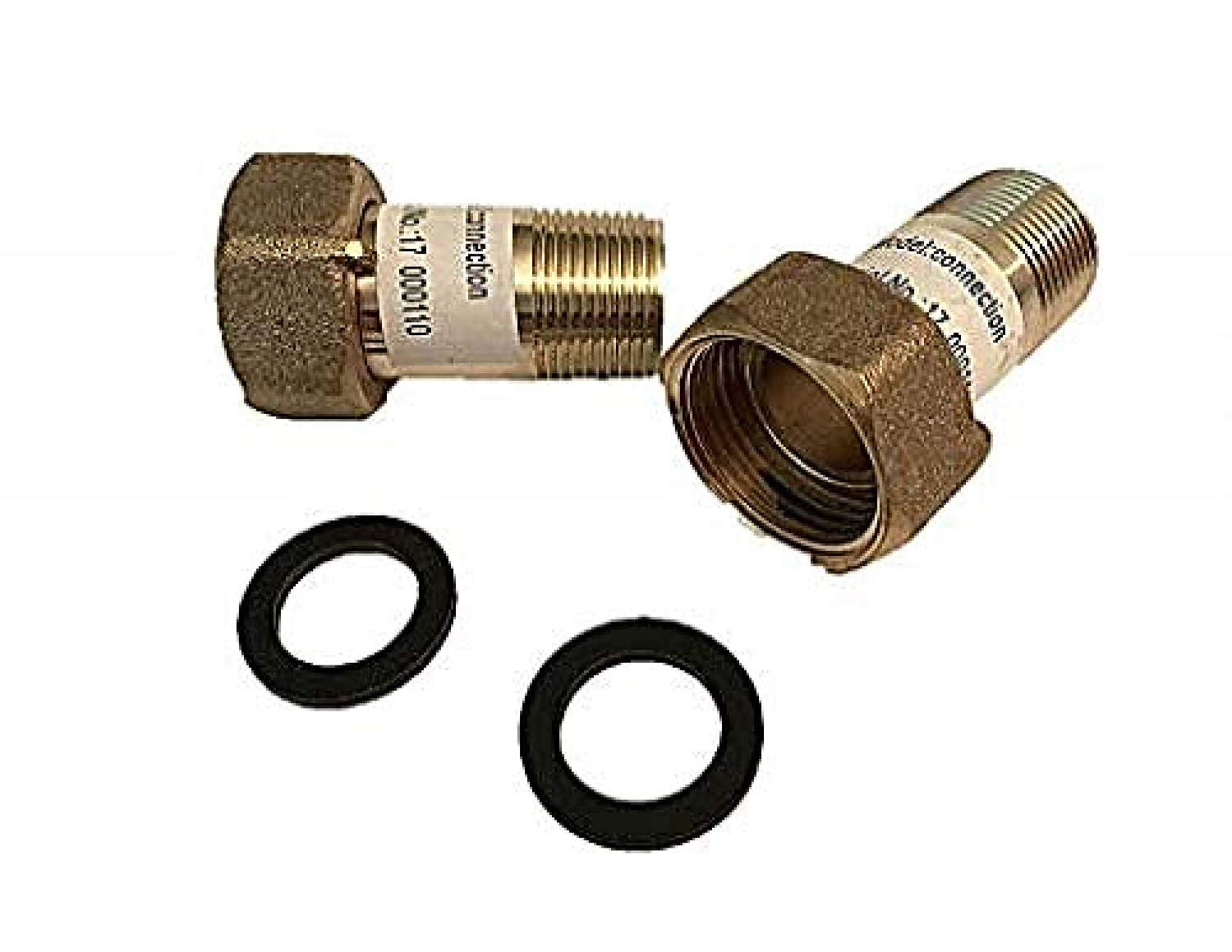 DAE C75NL Pair of 3/4" NSF61 Lead Free Water Meter Couplings, 3/4