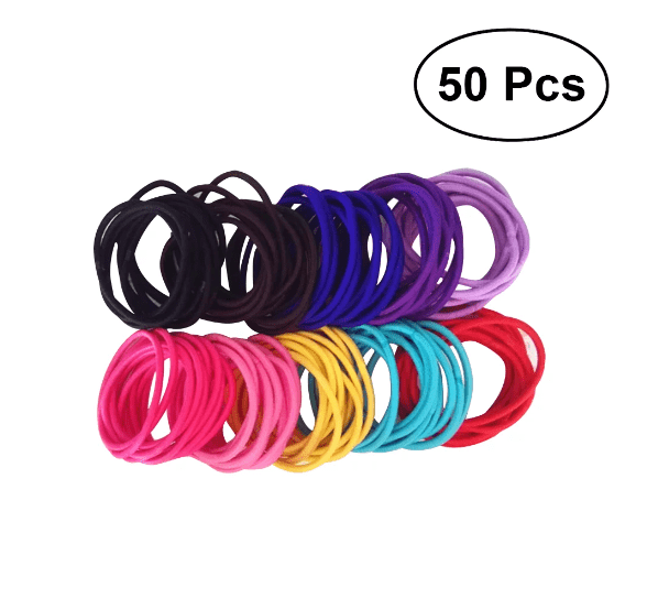 50 PCS Hair Ties, Elastic Hair Bands for Thick Thin Hair, Ponytail