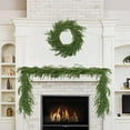 thumbnail image 2 of COOKEY 6FT Christmas Garlands Norfolk Pine Garland, Real Touch Artificial Faux Greenery Garland for Holiday Indoor Outdoor Decor, 2 of 8