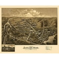 thumbnail image 2 of Bailey 17x15 Black Ornate Wood Framed with Double Matting Museum Art Print Titled - Ashland Massachusetts - Bailey 1878, 2 of 4