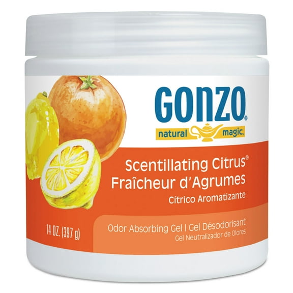 Gonzo Natural Magic Odor Absorbing Gel, Scentillating Citrus 14.0 oz.