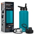 thumbnail image 1 of Termo Magma Life Capri Blue Acero Inoxidable 32 Oz 3 Tapas para Café y Agua, 1 of 6
