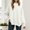 White, variant on DuoJiaJ Women's Oversized Knit Sweater Casual Long Sleeve Pullover Tunic Top Soft Comfortable Winter Fall Fashion Loose Fit Round Neck Split Hem Crewneck Sweater Beige XL