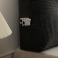 thumbnail image 6 of Eurhowing Bed Wedge Pillow for Headboard, 79"×15.7"×4.7" Adjustable Back Support Cushion for Reading, Corduroy Bed Rest Pillow Gap Filler for Bed, Black, 6 of 7