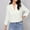 White, variant on Blmnix Women Blouses Fall White Buttery Soft V-Neck Blouses for Women Casual Long Sleeve Workwear Tops