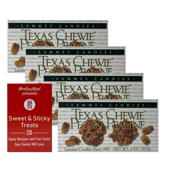 Lammes Candies Gourmet Caramel Pecan Pralines Gift Box | Buttery Texas Pralines Caramel Candy Clusters (4 Pack - 2 ounces each)   MerlinsMart Zine