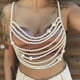 thumbnail image 3 of Pearls Layered Body Chains Bra Chest Chains Raves Party Costumes Body Jewelry Accessories for Women and Girls Clubwear, 3 of 4