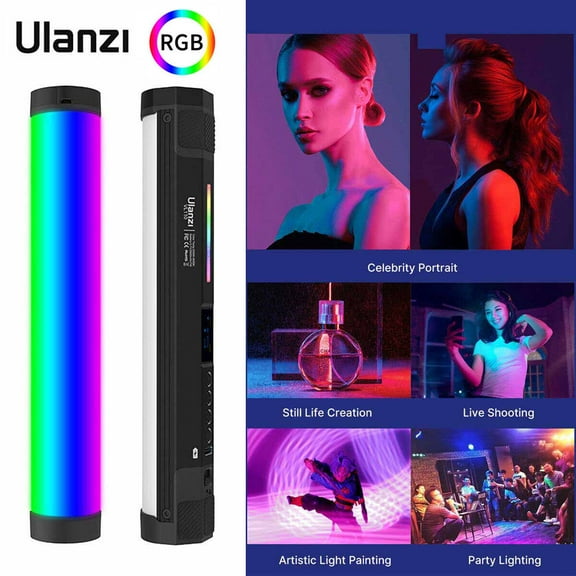 Ulanzi VL110 RGB LED Video Light Magnetic Handheld Tube Light Fill Light for Photography 2500K-9000K