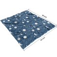 thumbnail image 4 of Blue Sun Moon Cloud Planet Eye Star Pattern Blanket,Comfortable Soft Lamb Wool Throw Blanket,All Season,Warm Lightweight Blankets for Sofa Bed Couch Living Room Chair,50"x60", 4 of 4