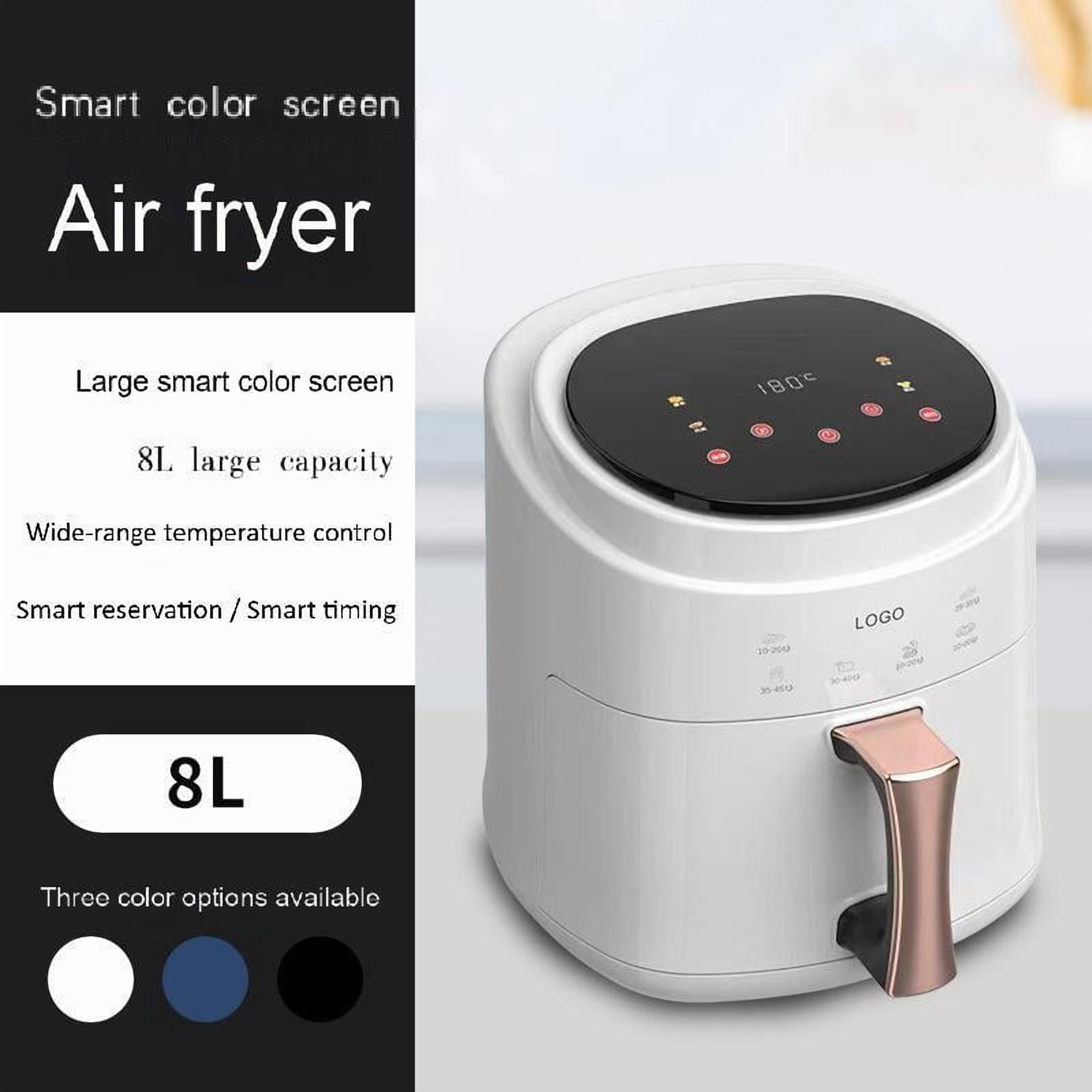 Smart Air Fryer: Large Screen Control, Wide-Range Temperature, Master Oil-Free Cooking Effortlessly