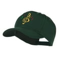 thumbnail image 2 of Treble Clef with Notes Embroidered Cap - Green OSFM, 2 of 5
