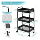 thumbnail image 2 of Carrito Organizador Carrito De Almacenamiento Carrito Organizador Metal Xtellar negro, 2 of 4