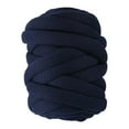 thumbnail image 2 of Hilo grueso y voluminoso, hilo para tejer a mano, hilo gigante para hacer tú mismo, lavable Azul marino, 2 of 9