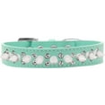 thumbnail image 3 of Pet and Dog Spike Collar, "Double Crystal  White Spikes", 3 of 8