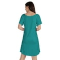 thumbnail image 5 of Inkmeso Plain Swing Dress Knee Length Cotton Jersey Basic Dress w/ Patch Pocket, 5 of 7
