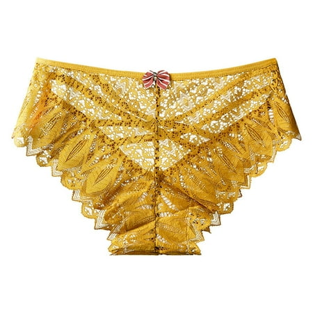 Women s Underwear Decent Coverage: Lace Sexy Triangle Midriff Lace Brief Cotton Silky Panties