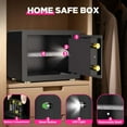 thumbnail image 6 of SYSENFO 1.5 Cuft Safe Box, Digital Keypad Home Security Safe With Fireproof Waterproof Bag & Adjustable Shelf, 6 of 11