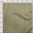 thumbnail image 2 of oneOone Cotton Silk Fabric Leaves & Fish Block Print Fabric BTY 42 Inch Wide, 2 of 4