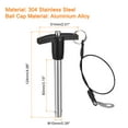 thumbnail image 2 of Unique Bargains T Handle Lock Pins, 25/64' Pin Dia. 3-5/32' Usage Length Stainless Steel Push-Button Quick Release Pin, 2 of 5