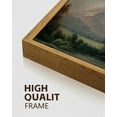 thumbnail image 6 of Drsoum 20x40in Natural Framed Landscape Large Canvas Wall Art Retro Village Prints Modern Hallways Dining Rooms Bedroom Living Rooms Decor, 6 of 7
