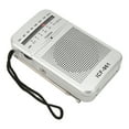 thumbnail image 4 of Radio AM FM Profesional de alta sensibilidad Formatos MP3 WMA WAV Mini radio de bolsillo vintage para viajes al aire libre en casa, 4 of 5