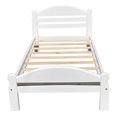 thumbnail image 4 of Twin XL Bed White Finish Arizona Wooden Single Bed Frame, 4 of 6