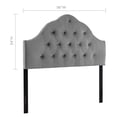 thumbnail image 3 of Modway Sovereign Full Diamond Tufted Performance Velvet Headboard in Gray, 3 of 7