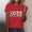 Fan Jersey-A1Red, variant on Women's Soccer Jersey USA MEX CA Short Sleeve Crewneck Graphic Tee Football Tournament Fan Top for Sports Party Vacation Game Day Red XL