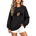 thumbnail image 3 of Football Mom Crewneck Sweatshirt Casual Pullover, 3 of 6