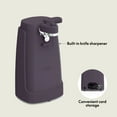 thumbnail image 2 of bella Electric Can Opener with Stainless Steel Cutting Blade and Cord Storage, Plum, 2 of 8