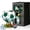 Green, variant on Soccer Ball Shaped Rotating Drinking Glass Cup - 10oz 360° Rotating Whiskey Glass with Gold Base, Sports Themed Gift for Soccer Fans