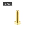 thumbnail image 3 of Unique Bargains Brass Hex Bolts, M5x16mm 5 Pack Fully Thread Grade 4.8 Machine Screws, 3 of 4
