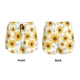 thumbnail image 4 of Disketp Sunflowers Print Women's Shorts Workout Shorts for Athletic Gym Running Shorts with Phone Pockets, 4 of 8